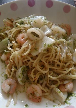 いわき青のり麺風塩焼きそば-レシピのメイン写真