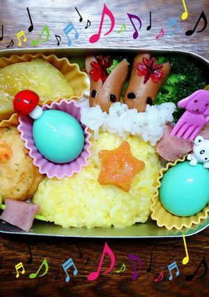キャラ弁あったかブーツからウサギさん-レシピのメイン写真