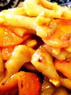 ピーナッツバターで!蓮根と人参のきんぴら-レシピのメイン写真