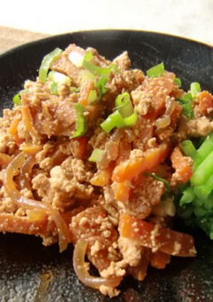 ピリ辛味噌の炒り豆腐-レシピのメイン写真
