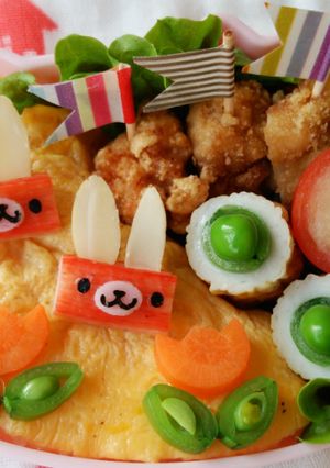カニカマで小さなうさぎさん♥-レシピのメイン写真