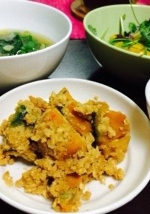 かぼちゃと人参のおからそぼろ-レシピのメイン写真