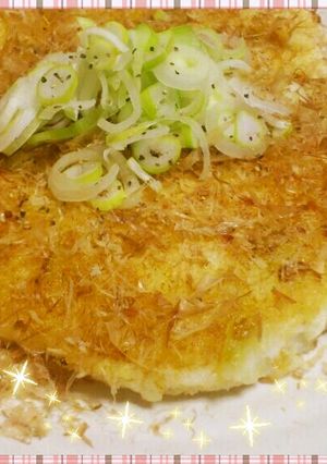 簡単♪ふわふわもちもち大和芋と長ねぎ焼き-レシピのメイン写真