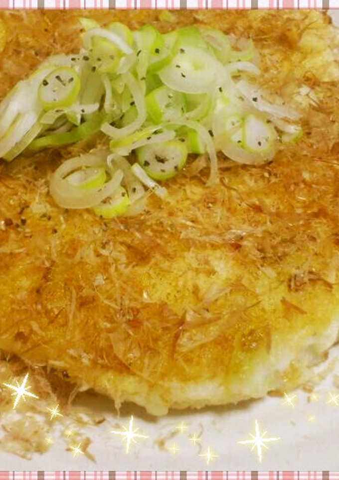 簡単♪ふわふわもちもち大和芋と長ねぎ焼き-レシピのメイン写真