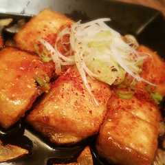 รูปของ ヘルシー♪ガーリック風味の豆腐ステーキ♡