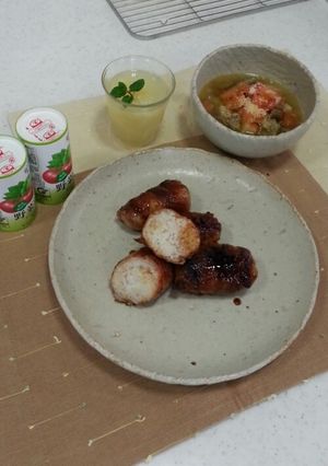 夜食でジャストミート!肉巻きおにぎり-レシピのメイン写真