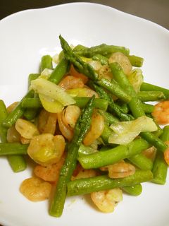 簡単☆アスパラとエビの炒め物-レシピのメイン写真