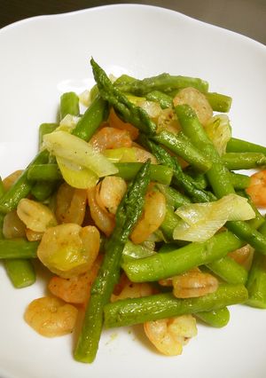 簡単☆アスパラとエビの炒め物-レシピのメイン写真