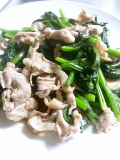 豚肉とほうれん草のマヨポン炒め-レシピのメイン写真