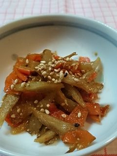 簡単ささがき*ごぼうのきんぴら-レシピのメイン写真