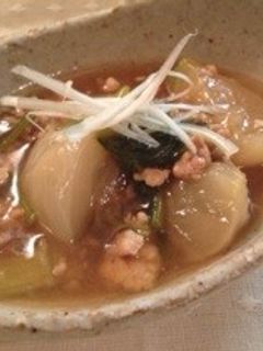 ホッコリとろとろ❗️カブのそぼろあん煮-レシピのメイン写真