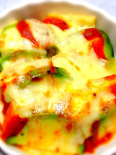 豆腐とアボカドのトマトソース焼き-レシピのメイン写真
