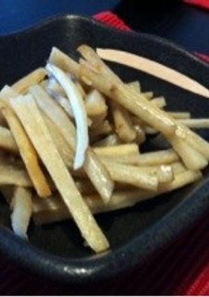 簡単&絶品!ごぼうの塩きんぴら-レシピのメイン写真