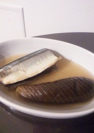 さんまとナスのおかずスープ-レシピのメイン写真