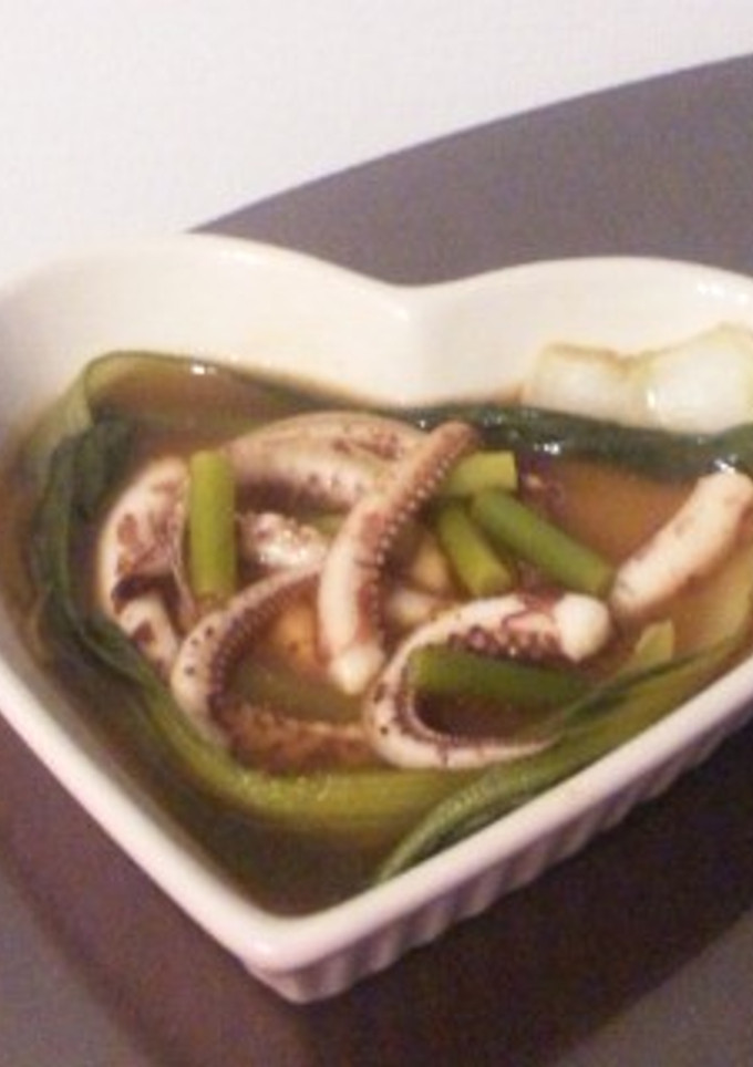 ゲソと青梗菜のおかずスープ-レシピのメイン写真