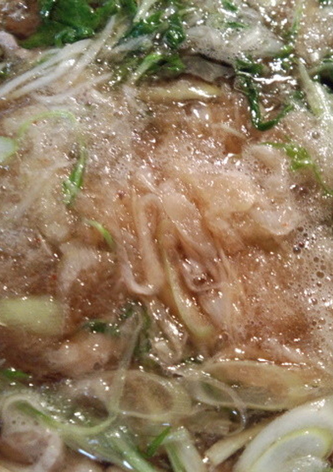 水菜と豚肉で簡単みぞれ鍋-レシピのメイン写真