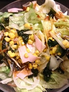 簡単!レタスと玉ねぎのサラダ-レシピのメイン写真