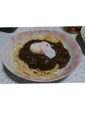 残ったカレーで★カレーパスタ♪-レシピのメイン写真
