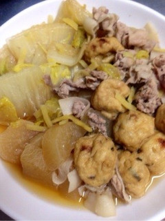 簡単☆白菜、大根の生姜煮-レシピのメイン写真