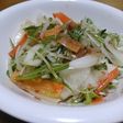 たまねぎと水菜とにんじんの梅肉和え