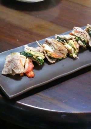 色鮮やか☆薄切り肉と野菜のホイル蒸し-レシピのメイン写真