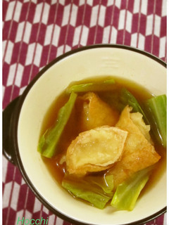 ♡あげ団子とキャベツの味噌キムチスープ♡-レシピのメイン写真