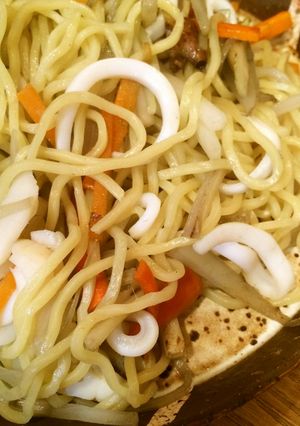 ウドとイカの塩焼きそば-レシピのメイン写真