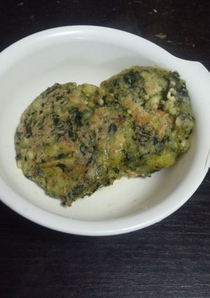☆離乳食中期 野菜と青のりのお焼き☆-レシピのメイン写真