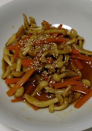 しろしめじと人参の甘辛煮-レシピのメイン写真