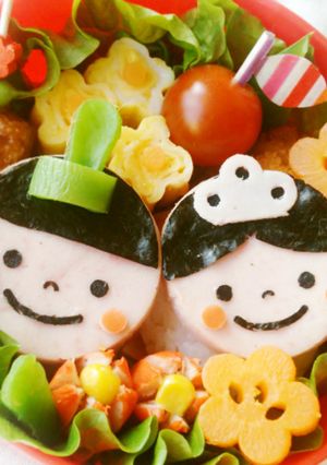 ひな祭りキャラ弁♪お雛様おにぎり-レシピのメイン写真