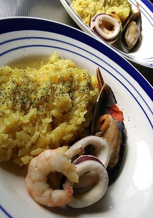 パエリアの素で簡単！盛付を綺麗にしよう！-レシピのメイン写真