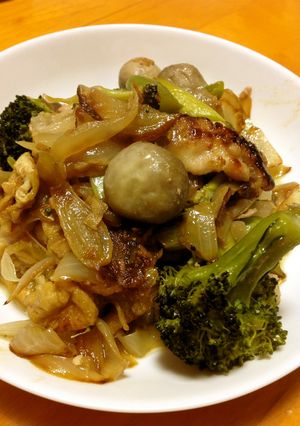 豚肉と野菜の生姜醤油オリーブオイル炒め-レシピのメイン写真