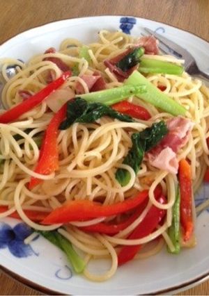 生ハムの彩りパスタ-レシピのメイン写真