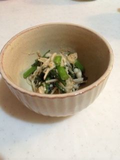 春菊とエノキの胡麻酢和え-レシピのメイン写真