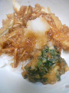 残った天ぷらで煮天丼・大根おろしのせ-レシピのメイン写真