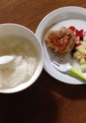 離乳食 完了期 簡単豆腐ハンバーグ-レシピのメイン写真
