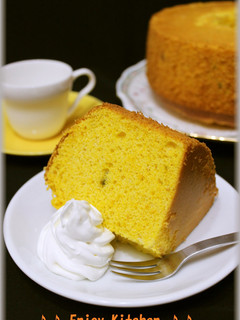 しっとり~かぼちゃのシフォンケーキ-レシピのメイン写真
