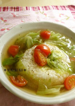 チーズIN♥焼おにぎりのおかずスープ-レシピのメイン写真