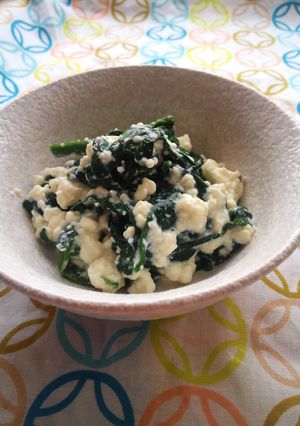 シンプル・ほうれん草と豆腐のおひたし-レシピのメイン写真