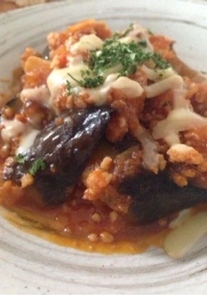 茄子と鍋ミンチでミートソース煮-レシピのメイン写真