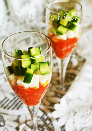 トマトジュレde長芋と胡瓜の冷菜-レシピのメイン写真