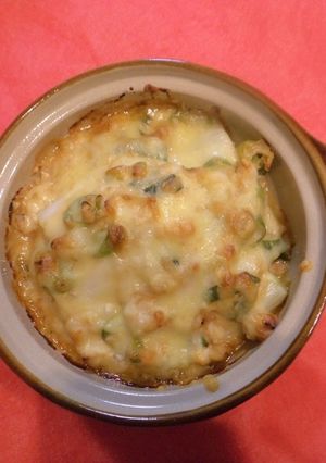 あったか♪下仁田葱のごまそぼろグラタン-レシピのメイン写真
