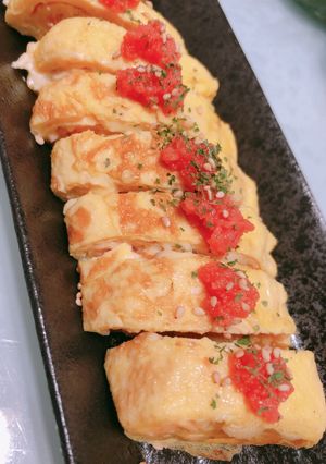 居酒屋さんの明太チーズだし巻き玉子-レシピのメイン写真
