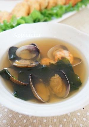 プチっと鍋で簡単トリプル海鮮スープ-レシピのメイン写真
