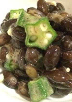 もう一品って時に♪黒豆納豆オクラ和え-レシピのメイン写真