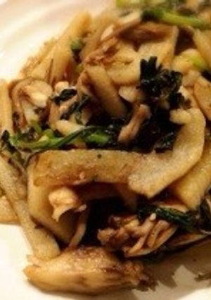 長芋と舞茸のガーリック炒め-レシピのメイン写真