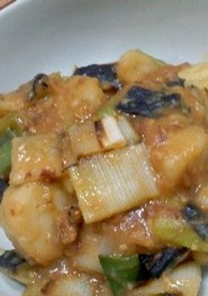 焼きねぎと里芋の甘みそ煮-レシピのメイン写真
