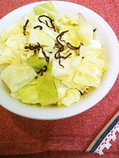 簡単!2ステップ☆塩昆布キャベツ♪-レシピのメイン写真