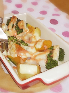 彩り野菜の紅マヨチーズ焼き。-レシピのメイン写真