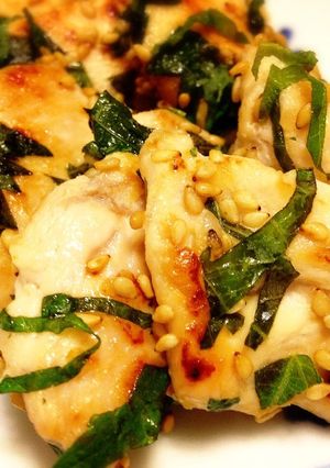鶏胸肉の塩麹焼き☆ごましそ和え-レシピのメイン写真